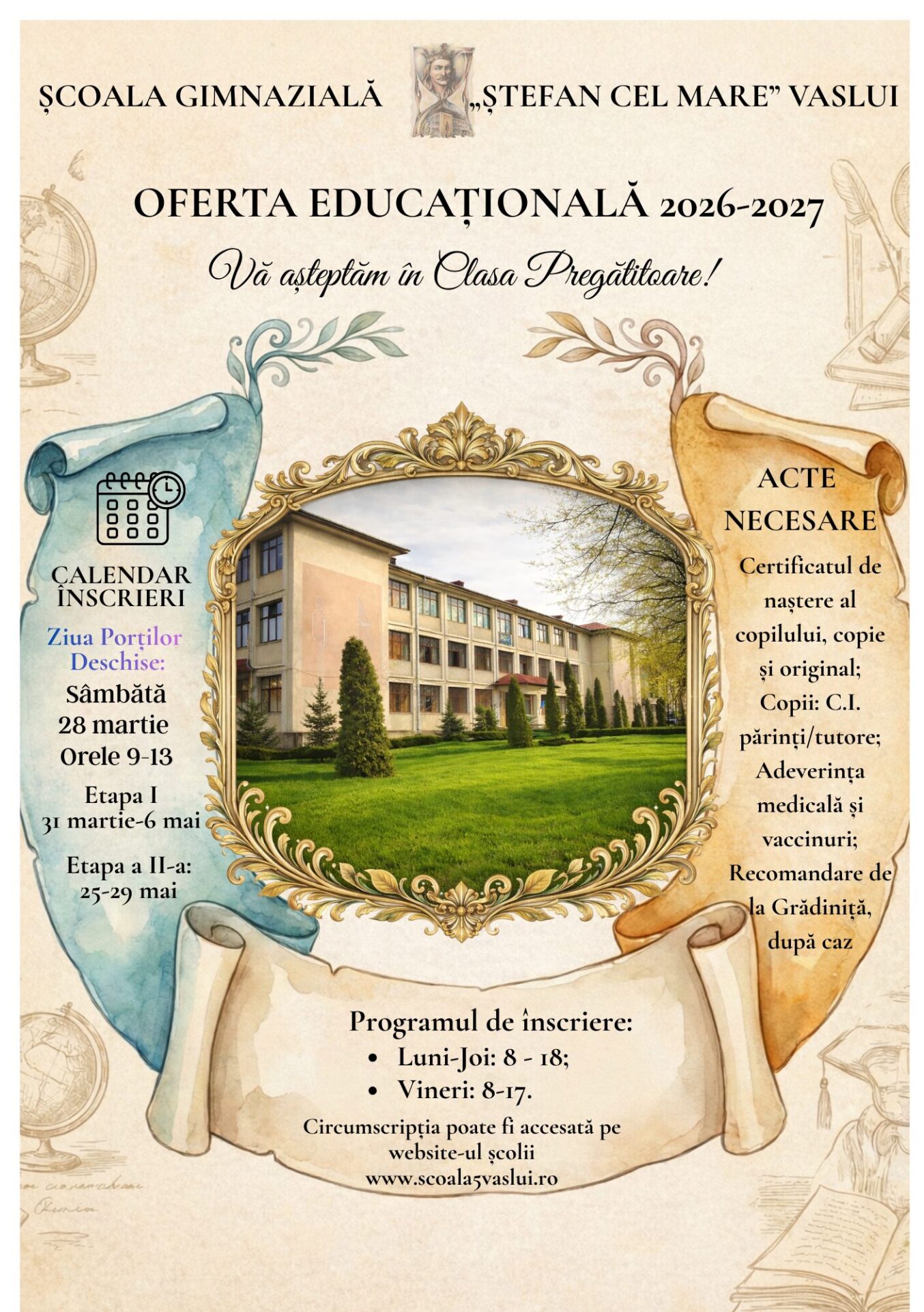 Flyer cu oferta scolara pag. 1